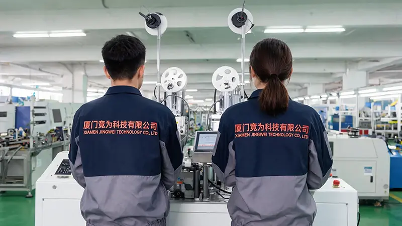 Xiamen Jingwei Technology cải thiện hiệu suất sản xuất với máy uốn đầu cáp tự động mới