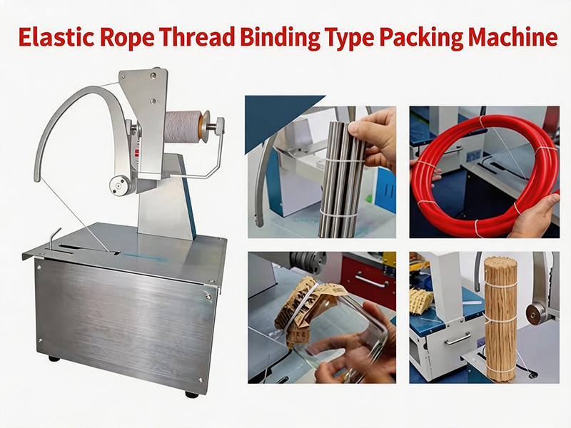Máy buộc dây tự động cho bó hoa và rau củ - Loại buộc bằng dây thun đàn hồi JW-ERTB