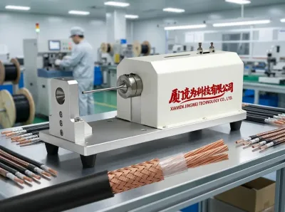 Máy Cắt Lưới Bện Tự Động để Loại Bỏ Lưới Che Chắn Cáp JW-1158X