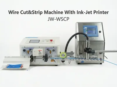 Máy cắt và tước dây có máy in phun JW-WSCP
