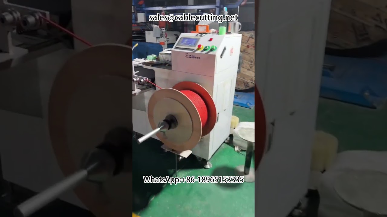 Máy đếm mét và quấn dây tự động, quấn 1000 mét trên đĩa gỗ #quấndây