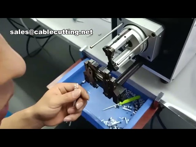 Máy Bóc Vỏ Cáp Đồng Trục RG58 RG6 Bán Tự Động Độ Chính Xác Cao | Thiết Bị Tự Động Hóa Nhà Máy
