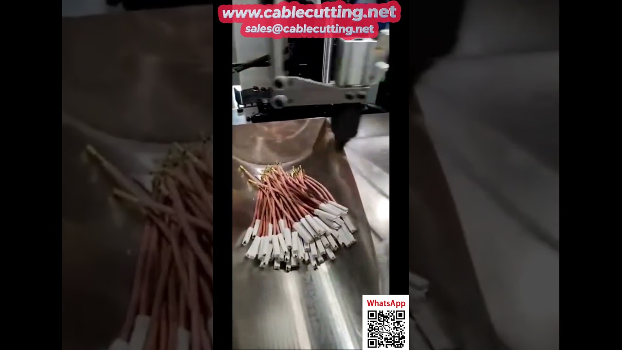 Máy ép đầu cáp tự động hai đầu - Tích hợp lắp vỏ một đầu hiệu suất cao