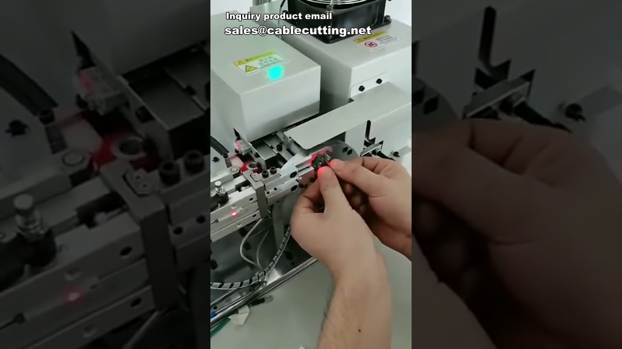 Máy luồn ống co nhiệt tự động, máy luồn dây và gia nhiệt, máy luồn ống dây tự động chính xác