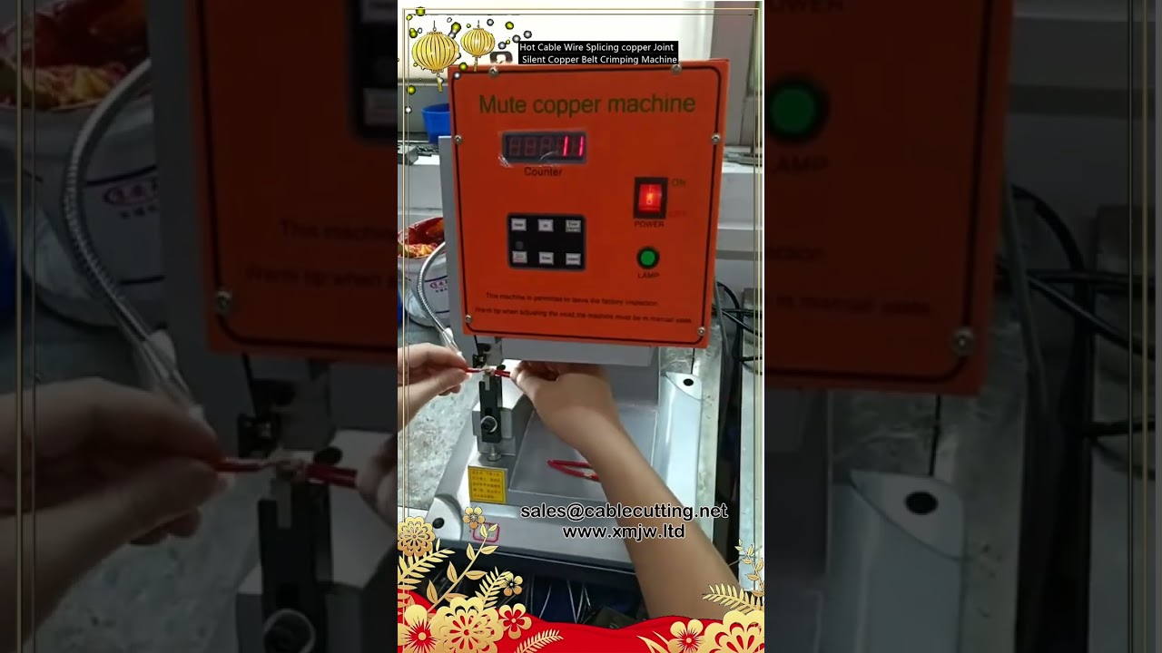 Máy ép băng đồng ghép nối cáp nóng - Công nghệ ép im lặng cho mối nối đồng chất lượng cao