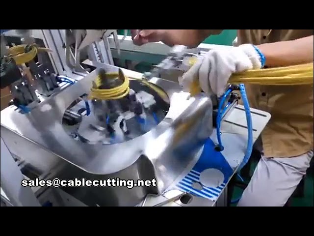 Máy quấn và buộc dây cáp mạng AC DC tự động - Dạng dây tròn