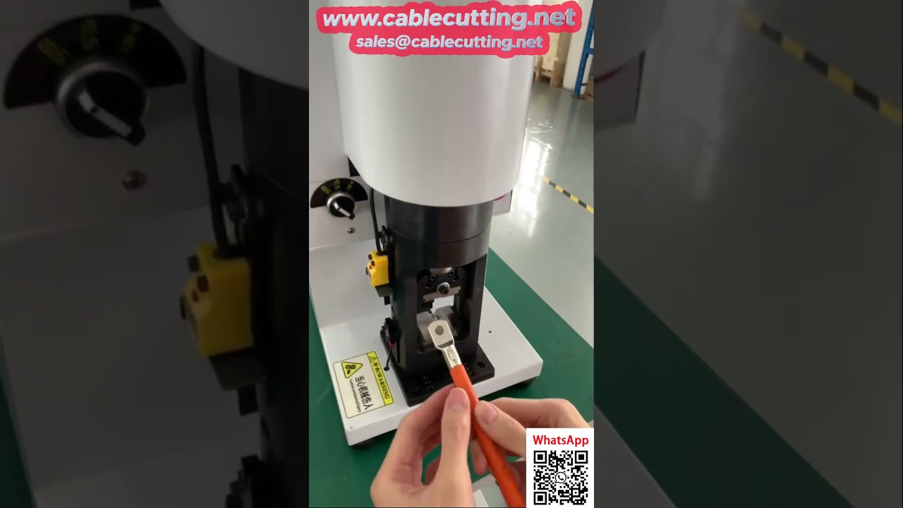 Máy Ép Đầu Cốt Thủy Lực Bán Tự Động 1-200 mm² – Dây Chuyền Công Nghiệp