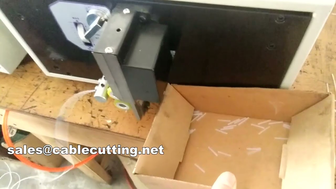 wire and shrinkable tube cutting machine