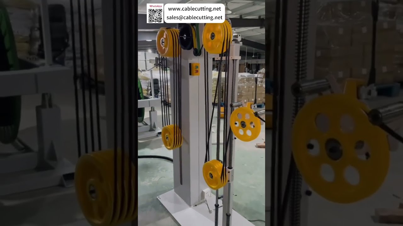 Máy tuốt và cắt dây 150mm² kết hợp với bộ cấp cáp 1000KG tốc độ biến thiên