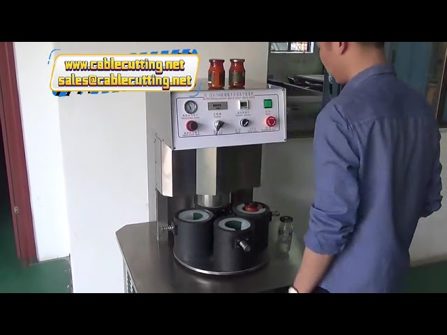Máy đóng nắp chân không 4 đầu cho chai thủy tinh - Tự động xiết nắp, niêm phong kín khí