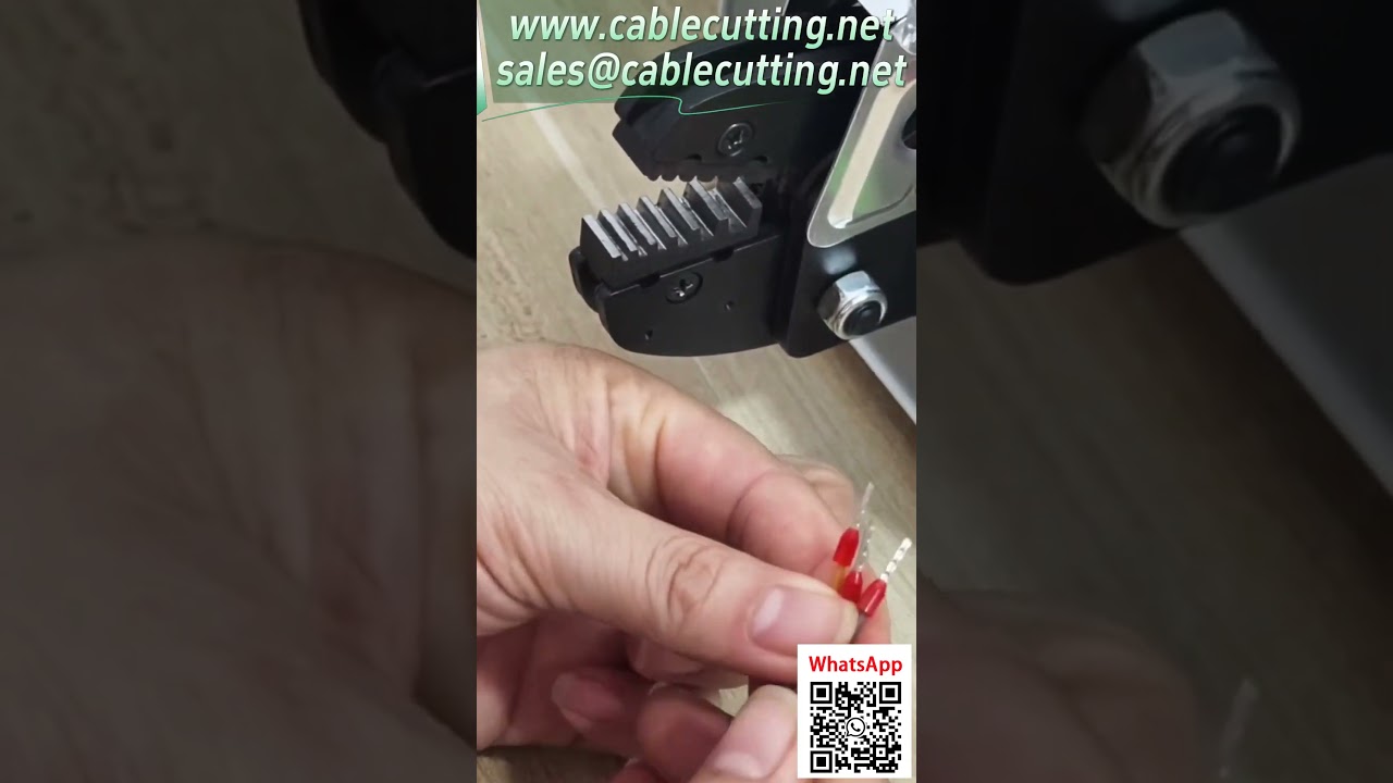 Máy ép đầu cos điện tự động - Trình diễn ép đầu cos ống 0508 thực tế