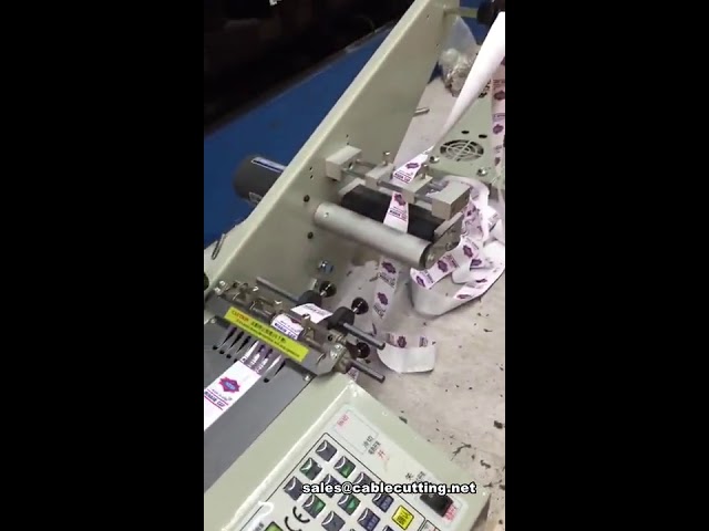 Máy cắt nhãn ruy băng tự động - Máy cắt băng keo công nghiệp chính xác