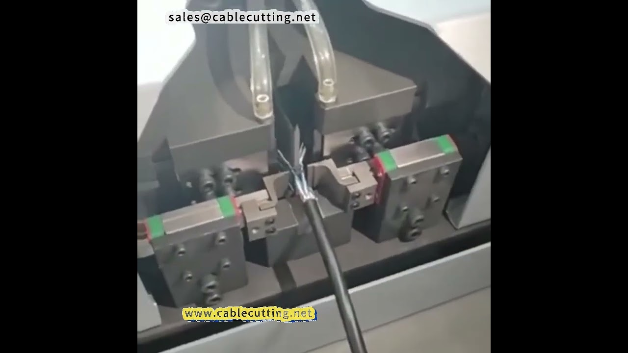 Máy bóc vỏ dây cáp hai mặt tự động - Chuyên dùng cho cáp HDMI và dây tín hiệu đa lõi