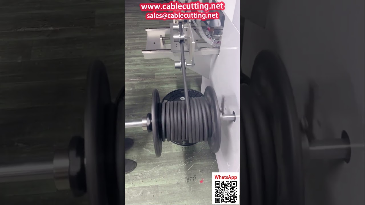 Máy cuộn và đếm cáp tự động trên bobine nhựa – dành cho cáp Ø16mm