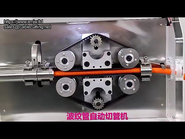 Máy cắt ống sóng tự động – Cấp liệu, đếm số lượng chính xác