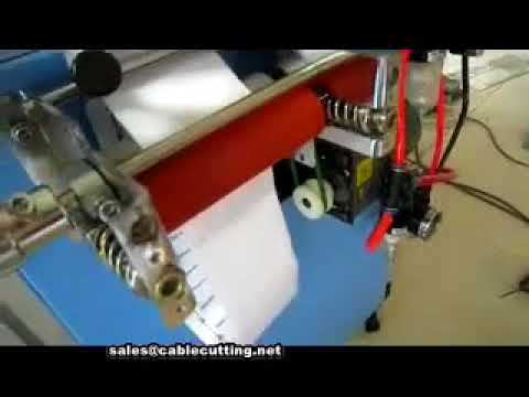 Máy cắt nhãn vải satin trắng siêu âm - Cắt chính xác, mép vải không xơ