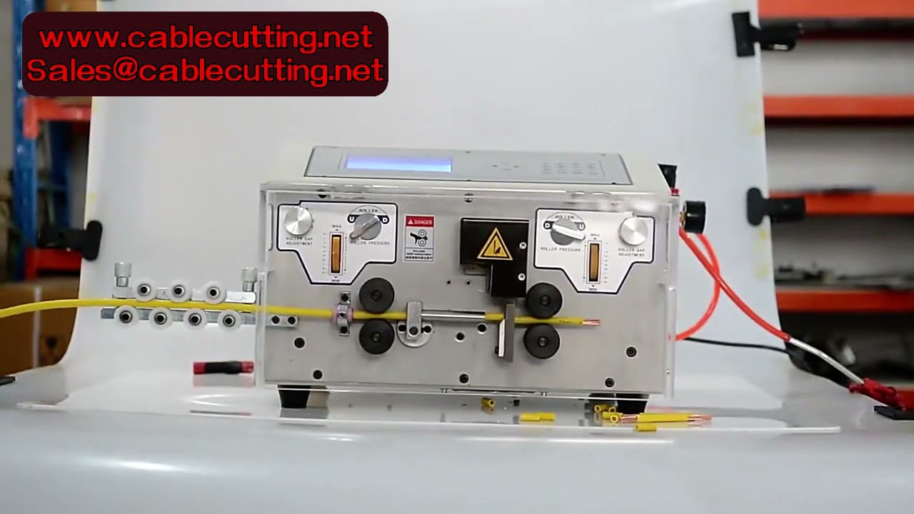 Máy Tuốt Dây Điện Tự Động 450W - Dẫn Động 4 Bánh Xe, Đường Kính Ngoài Tối Đa 10MM