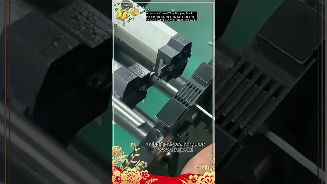 Máy Tuốt Dây Đồng Trục Tự Động Cho Cáp RG6, RG7, RG8, RG9, RG11, RG58, RG59, RG56, RG174, RG178, RG316