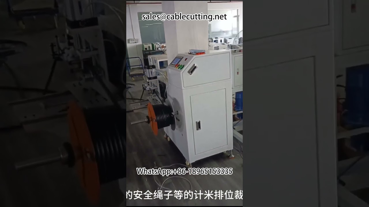 Máy đếm mét, cắt, quấn và cuộn lại tự động cho dây cáp, ống dẫn phanh, ống điều hòa không khí