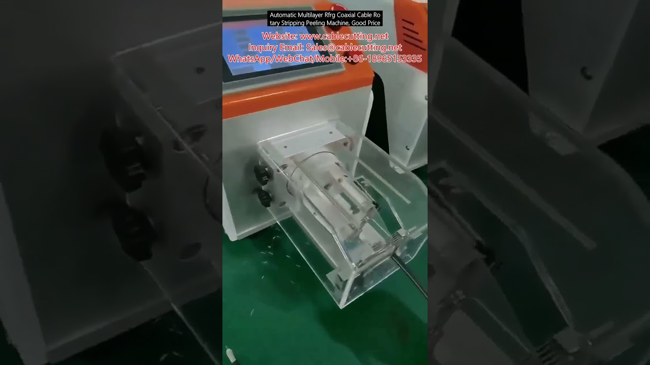 Máy Bóc Tách Cáp Đồng Trục RF/RG Tự Động Nhiều Lớp - Rotary Stripping