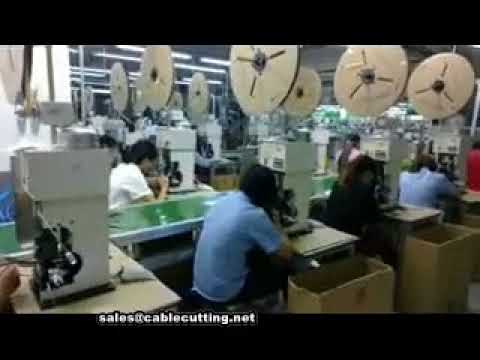 Máy tuốt dây và bấm đầu cốt bán tự động - Tối ưu hóa sản xuất dây cáp