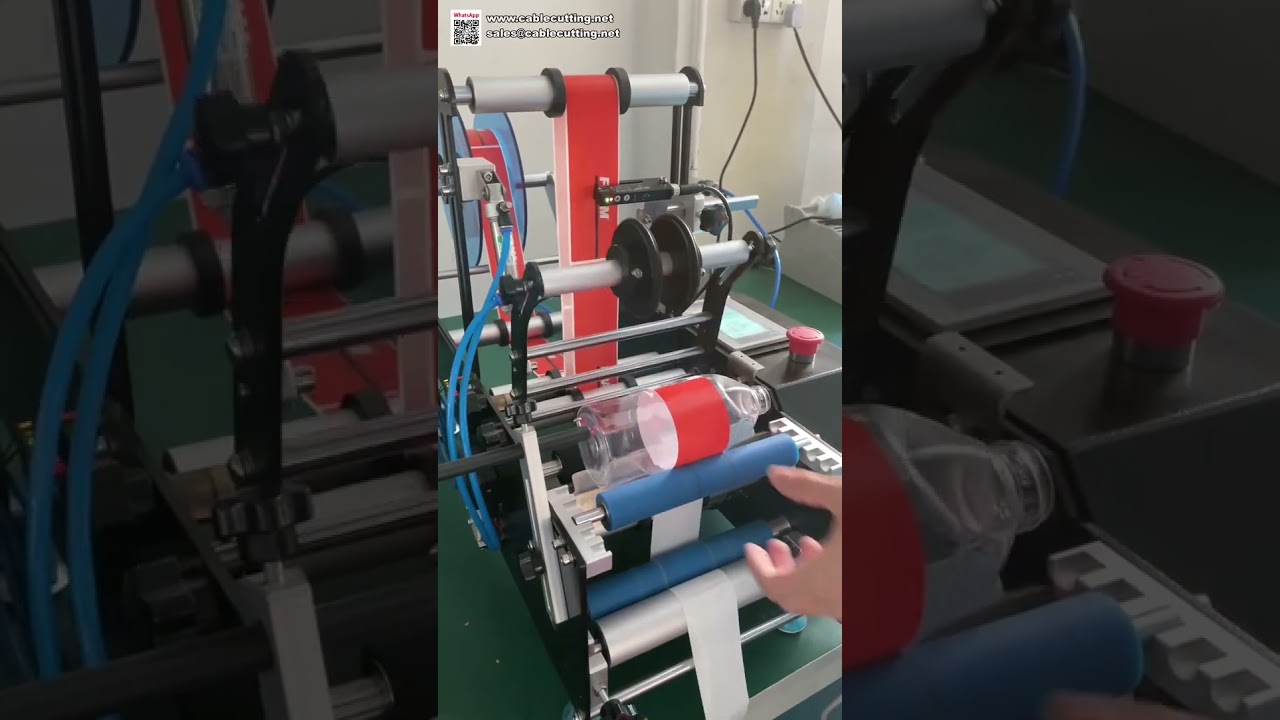 Máy Dán Nhãn Chai Tròn Bán Tự Động Để Bàn – Giải Pháp Gắn Nhãn Hiệu Quả Cho Sản Xuất Nhỏ