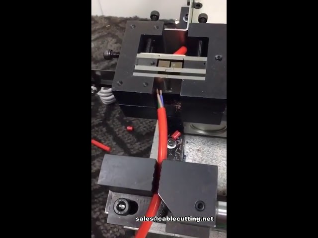 Máy tuốt vỏ cáp khí nén chính xác - Máy bóc vỏ dây cáp tự động cho nhà máy