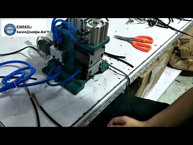 Máy Tuốt Dây Điện Bán Tự Động Khí Nén 3F 4F, Tuốt Đầu Dây AWG#32-16 Có Xoắn