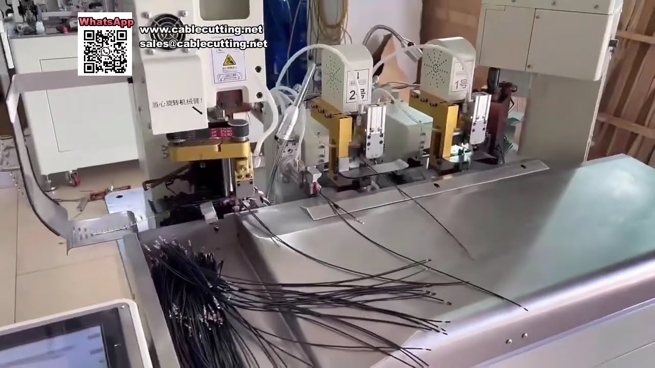 Máy Ép Đầu Cos Thông Minh 2 Trong 1 Cho Dây Chuyền Sản Xuất Bó Dây Điện
