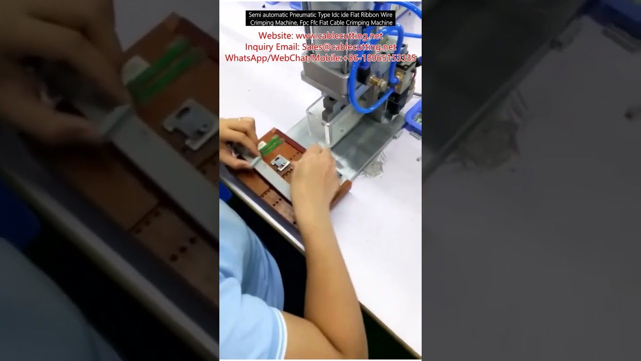Máy Ép Cáp Dẹt FFC/FPC Bán Tự Động Dạng Khí Nén - Dùng Cho Dây Ribbon IDC/IDE