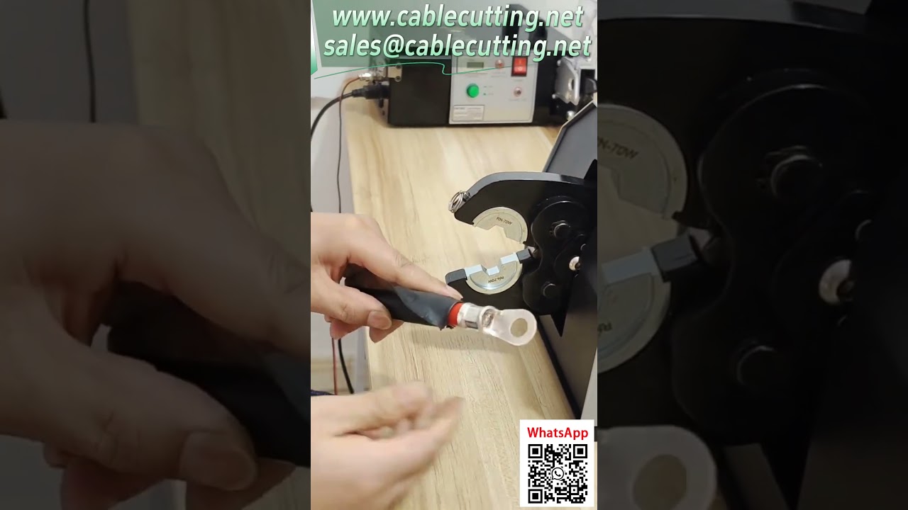 Máy ép đầu cos khí nén công suất lớn – Dùng cho đầu cos đồng 120mm², 300A