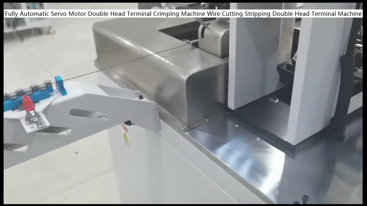Máy Ép Đầu Dây Tự Động 2 Đầu Servo - Cắt Dây, Bóc Vỏ, Ép Đầu Chính Xác Cao