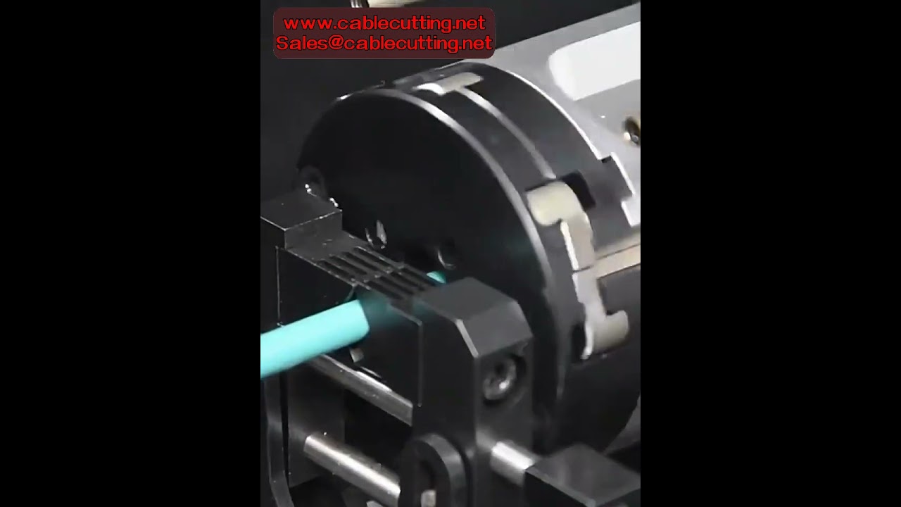 Máy tuốt dây cáp đồng trục RG59 tự động - Máy bóc vỏ cáp quay 3-15mm