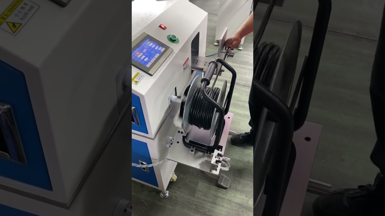 Máy Quấn Cáp Di Động Đứng Sàn - Thiết Bị Cuộn Dây Tự Động Hóa Nhà Máy #factory #machine