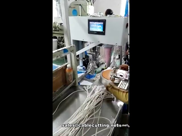 Máy quấn và buộc dây cáp điện hình số 8 tự động