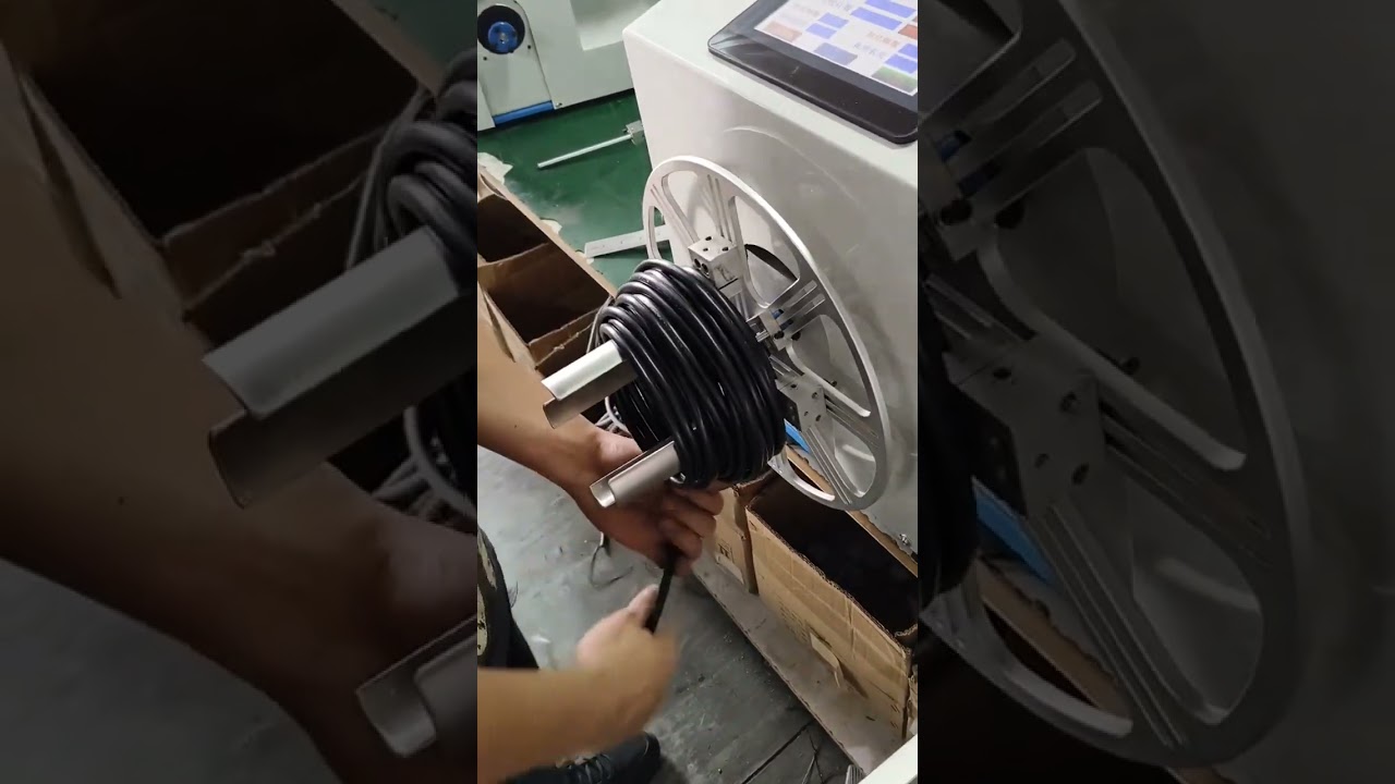 Máy quấn và buộc dây cáp đường kính lớn #factory #machine