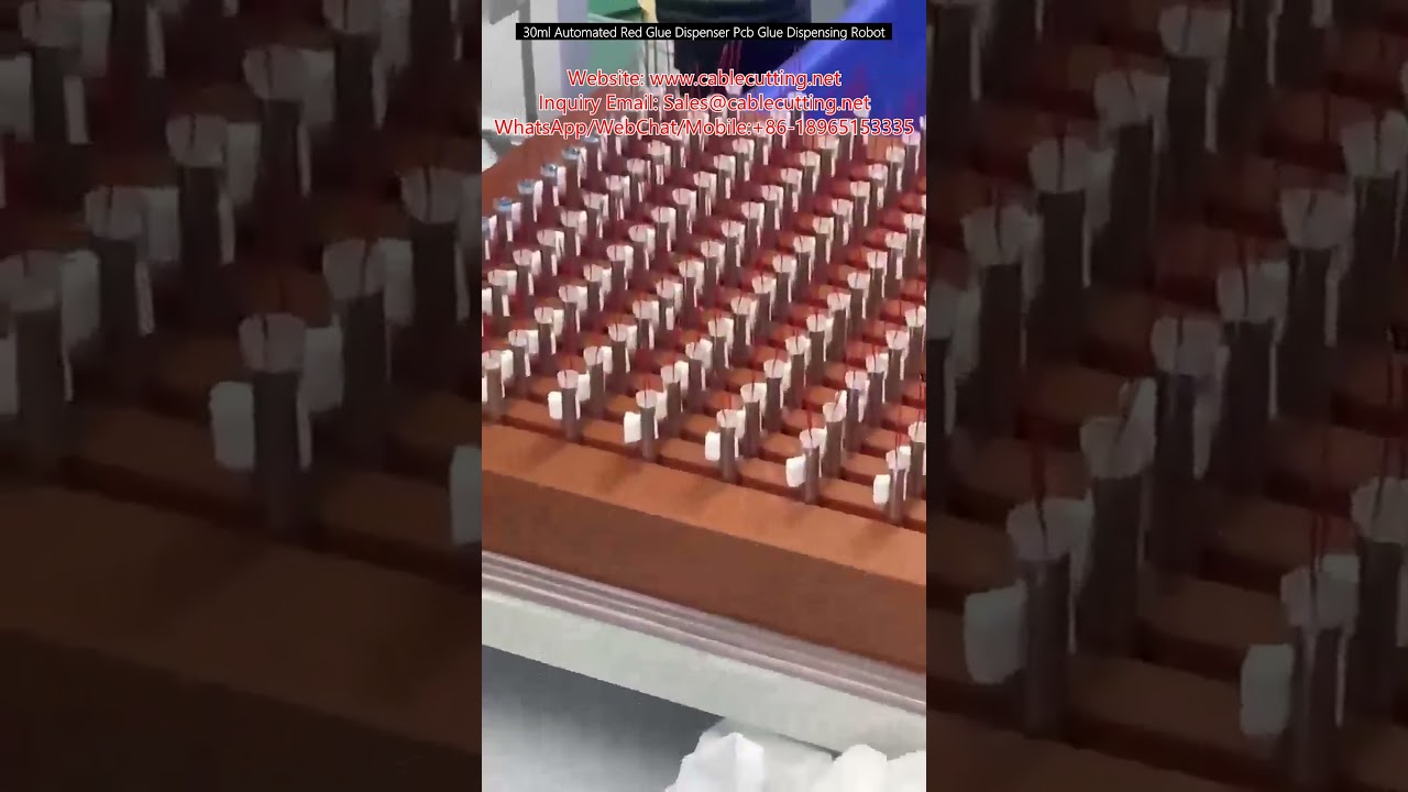 Robot Phân Phối Keo Đỏ Tự Động 30ml - Máy Chấm Keo PCB Chính Xác Cao