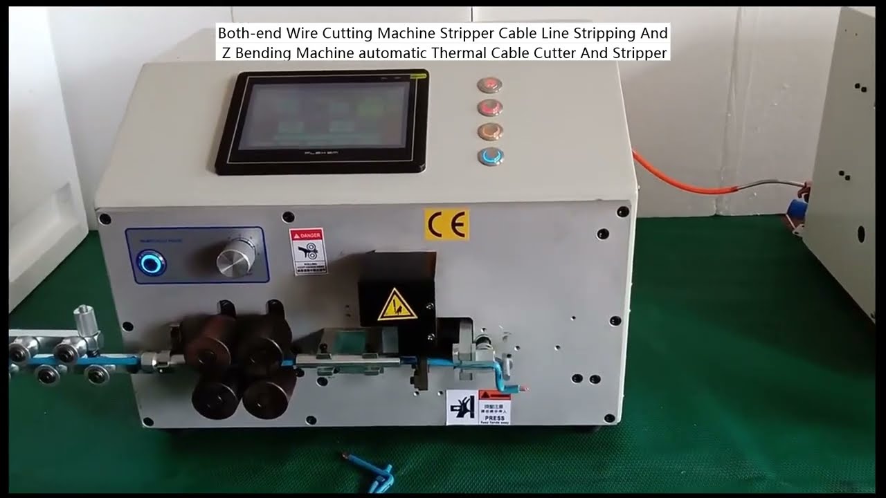 Máy Cắt Dây Điện Tự Động Hai Đầu - Bóc Vỏ, Cắt Và Uốn Chữ Z