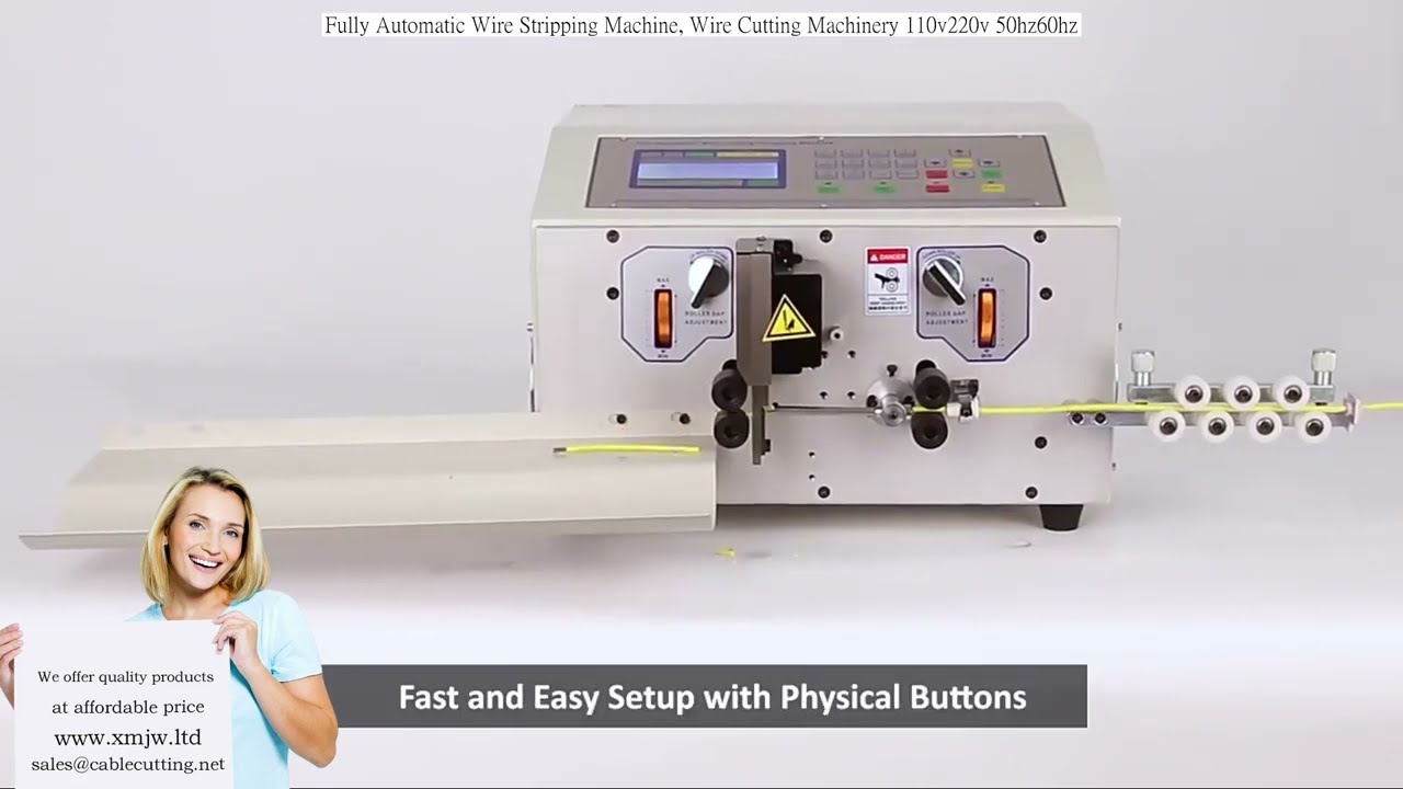 Máy Tuốt Dây Tự Động Hoàn Toàn, Máy Cắt Dây Điện 110V/220V 50Hz/60Hz