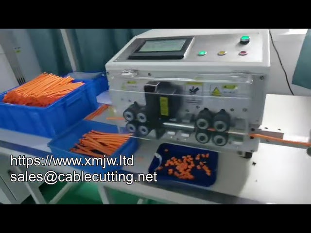 Máy cắt và tuốt dây cáp vỏ bọc tự động hoàn toàn 6-70 mm², đầu kép