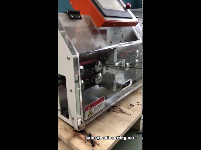 Máy tuốt và cắt dây cáp bọc tròn 7 lõi tự động hoàn toàn