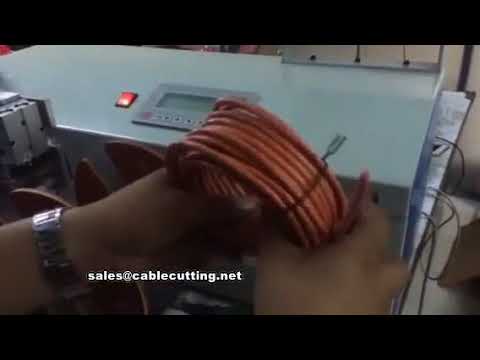 Máy quấn cuộn cắt buộc cáp tự động, tích hợp đếm mét chính xác