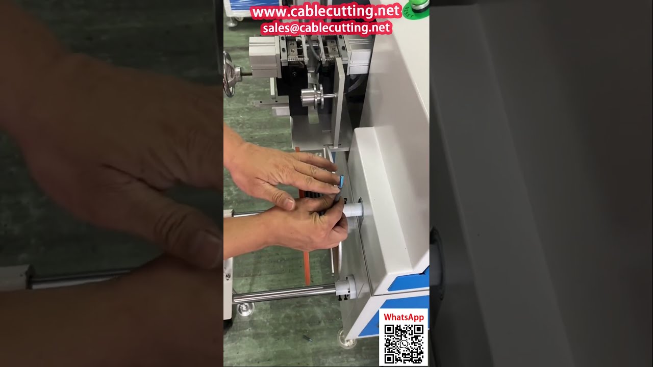 Máy xử lý dây điện đa năng: Đếm số, tuốt vỏ hai đầu, cắt, quấn dây tự động
