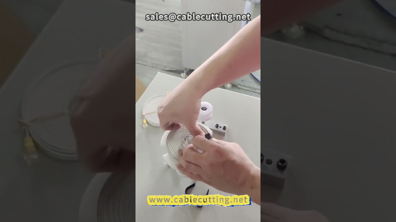 Máy quấn dây dẹt chuyên dụng cho cáp mạng và cáp HDMI - Công nghệ tự động hóa
