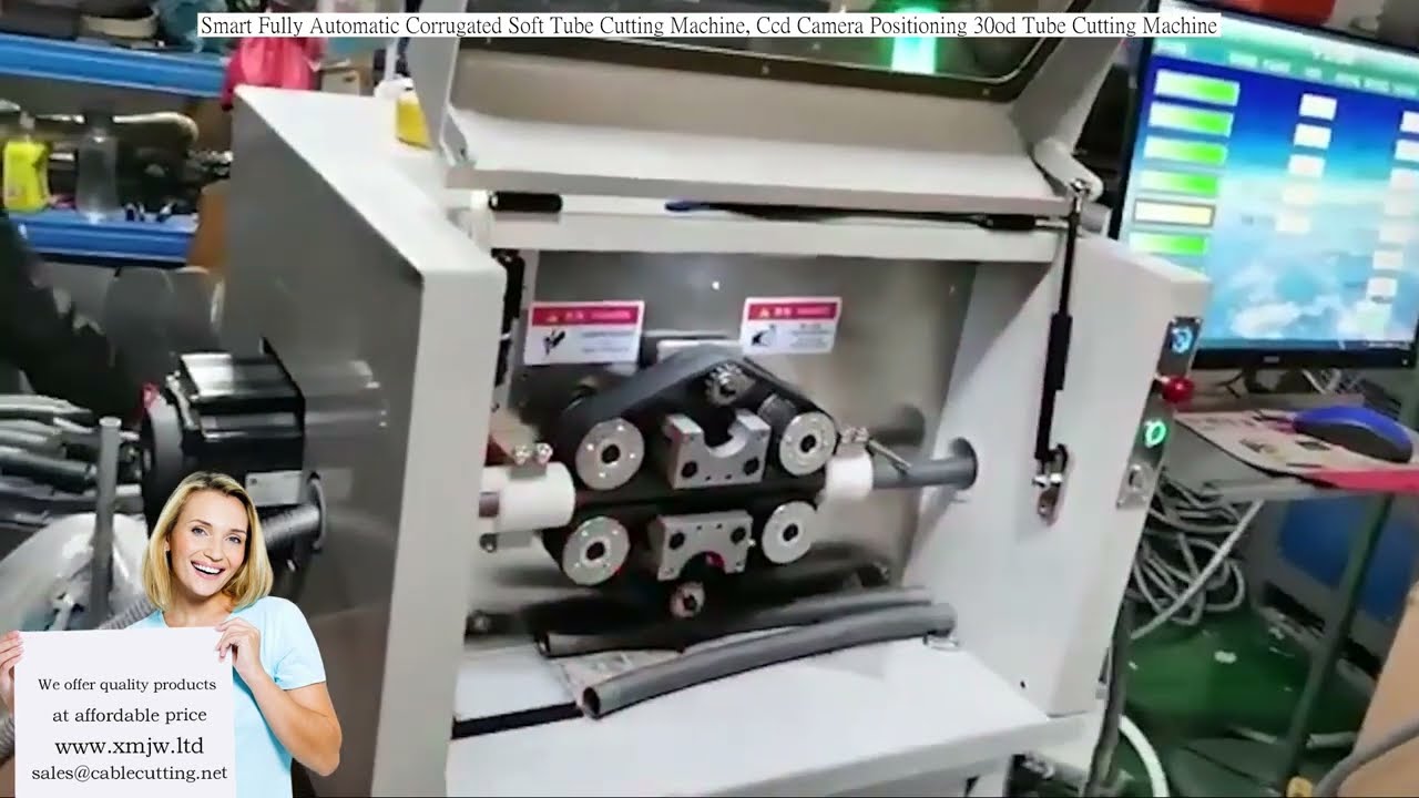 Máy cắt ống mềm sóng tự động thông minh - Định vị camera CCD chính xác cho ống 30OD